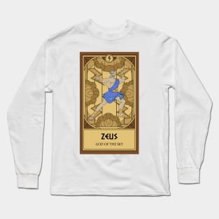 Zeus Tarot Card Long Sleeve T-Shirt